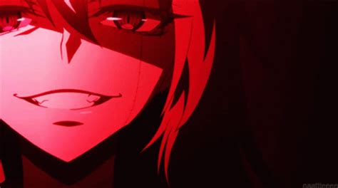 evil grin gif|evil grin anime gif.